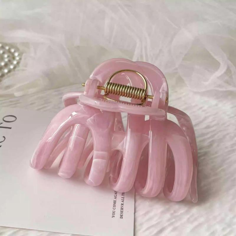 Pumpkin Grab Clip Large Hair VolumeShark ClipHigh-end Look Back of The Head Updo Hair Clip