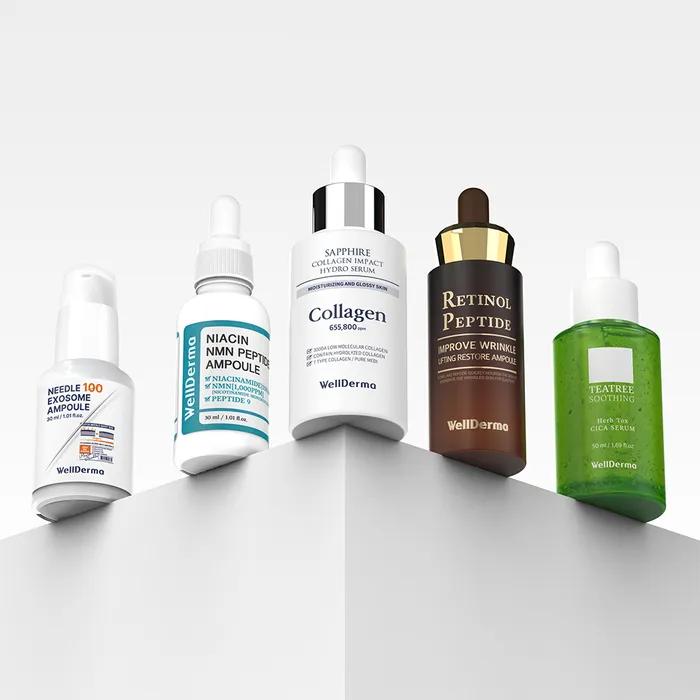 

Выберите 1 из 5 увлажняющих/успокаивающих/для пор/для эластичности ампул Wellderma (коллаген/центелла азиатская/ретинол/игла/ниацин) Niacin Ampoule