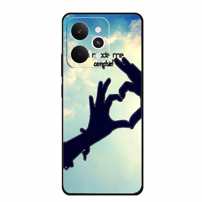 For Realme 15 15 Pro 5G Black Case 3D TPU Silicone Soft Back Cover For Realme C15 6.5" Funda Emboss Relief Flowers Bag Casing