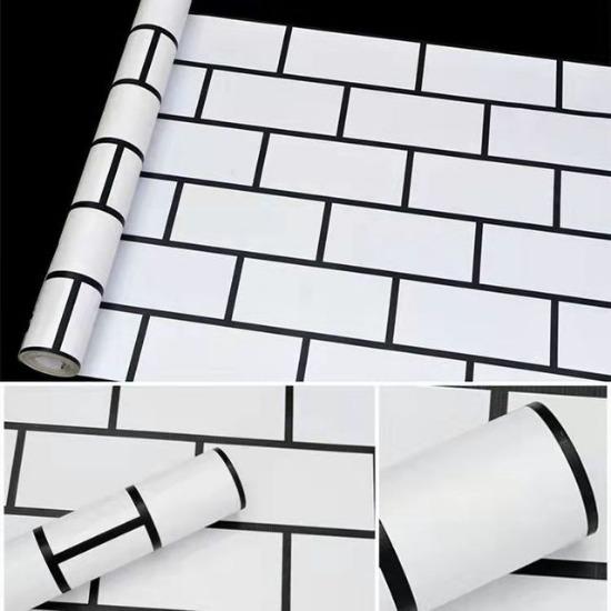 Brick Wallpaper Peel And Stick For Bedroom Faux Brick Kitchen Cabinets Home Decor Wall Stickers Papel De Parede Stickers Muraux