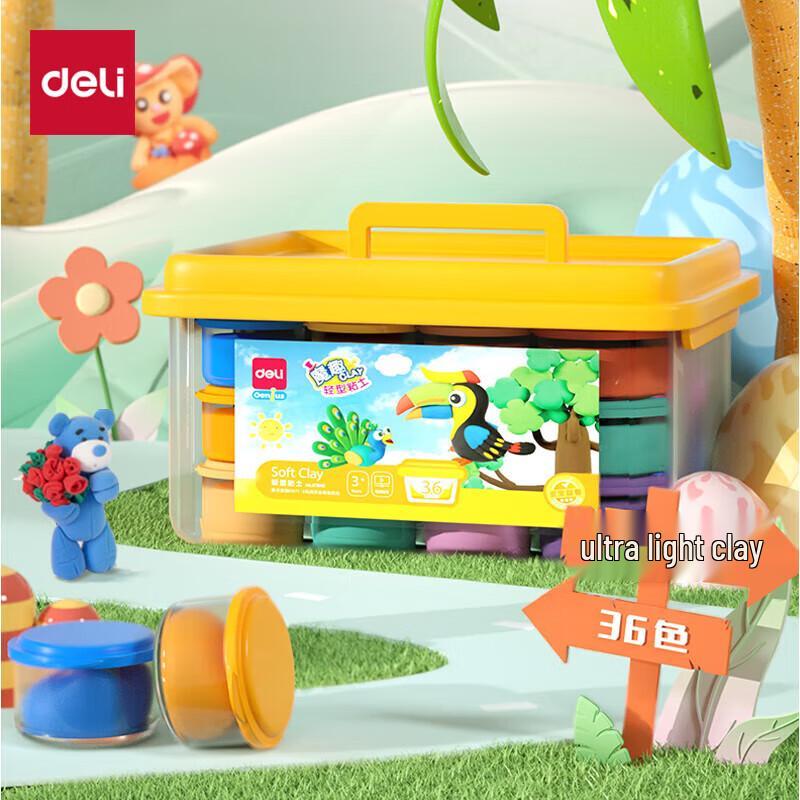 Deli 36-Color Lightweight Clay Set