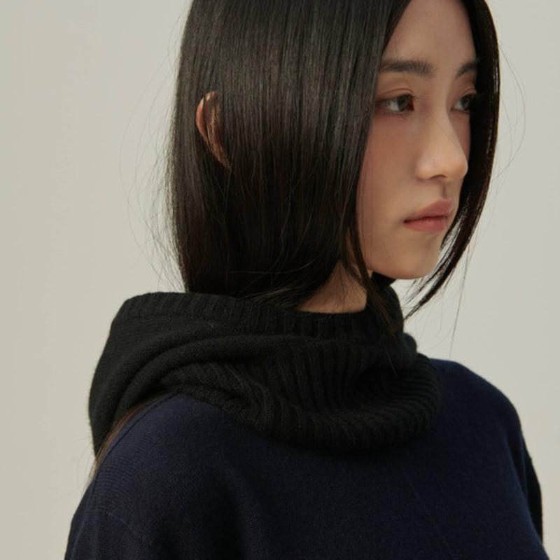 

baseThread Минималистичная кашемировая балаклава_ЧЕРНАЯ Black