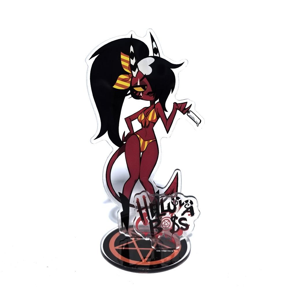 Anime Figure Acrylic Stand Model Plate Alastor Fizzarolli Angel Desk Decor Standing Sign Game Fans Gift Ornaments Stand Model