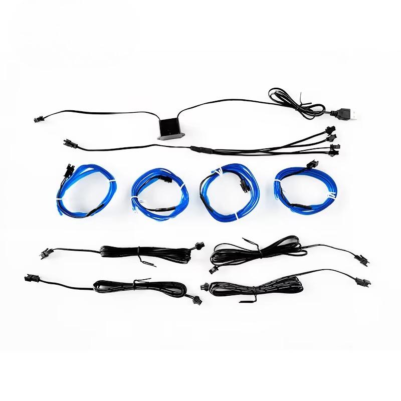 LED Decorative Car Interior Modification USB Atmosphere Light Cable Set For Golf Versa Tucson City-New Condition
