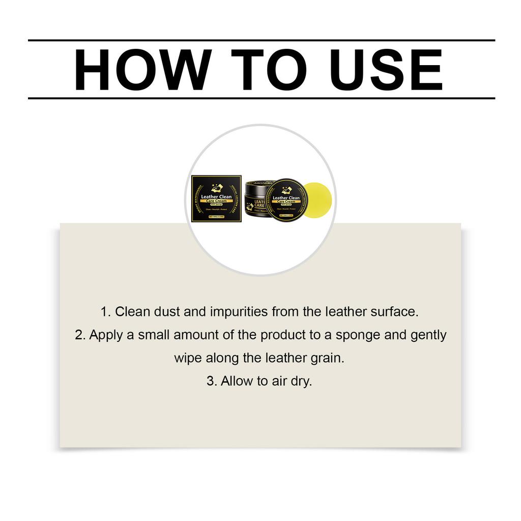 Leather Care Cream, A  Leather Care, Cleaning, And  Cream For Both Home And Automotive Use.