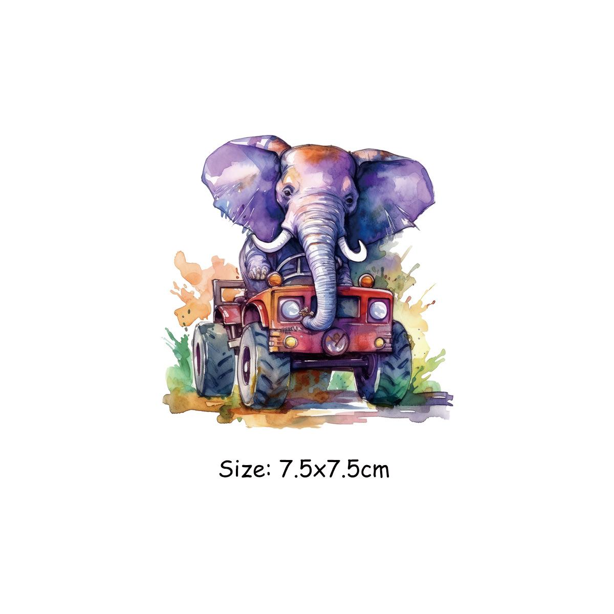 

Термонашивка Happy Animals, теплопередача, толстовки «сделай сам», наклейка на одежду, Parches Ropa, рюкзак, термоперенос, жираф, шимпанзе