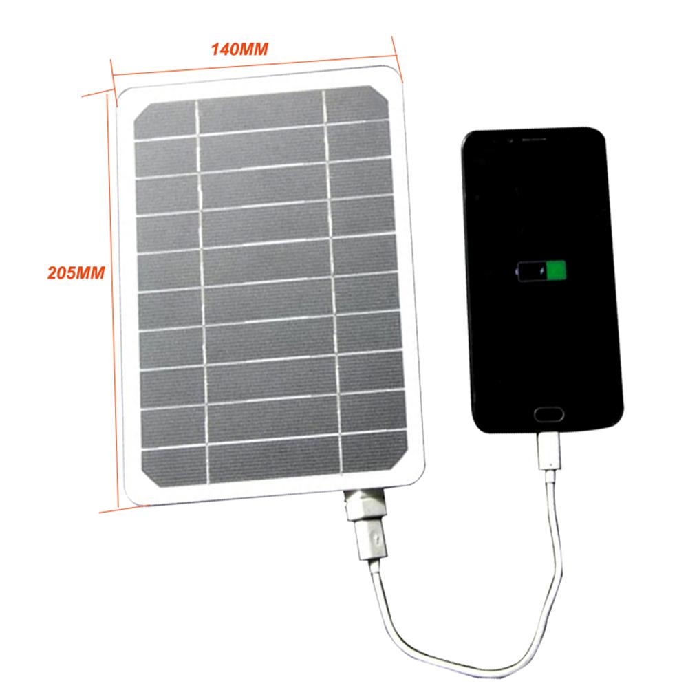 Painel Solar 5V 10W Saída USB Exterior Portátil Sistema Solar para Viagem/Carregador de Celular/Tablet PC/Painel de Energia com Interface USB