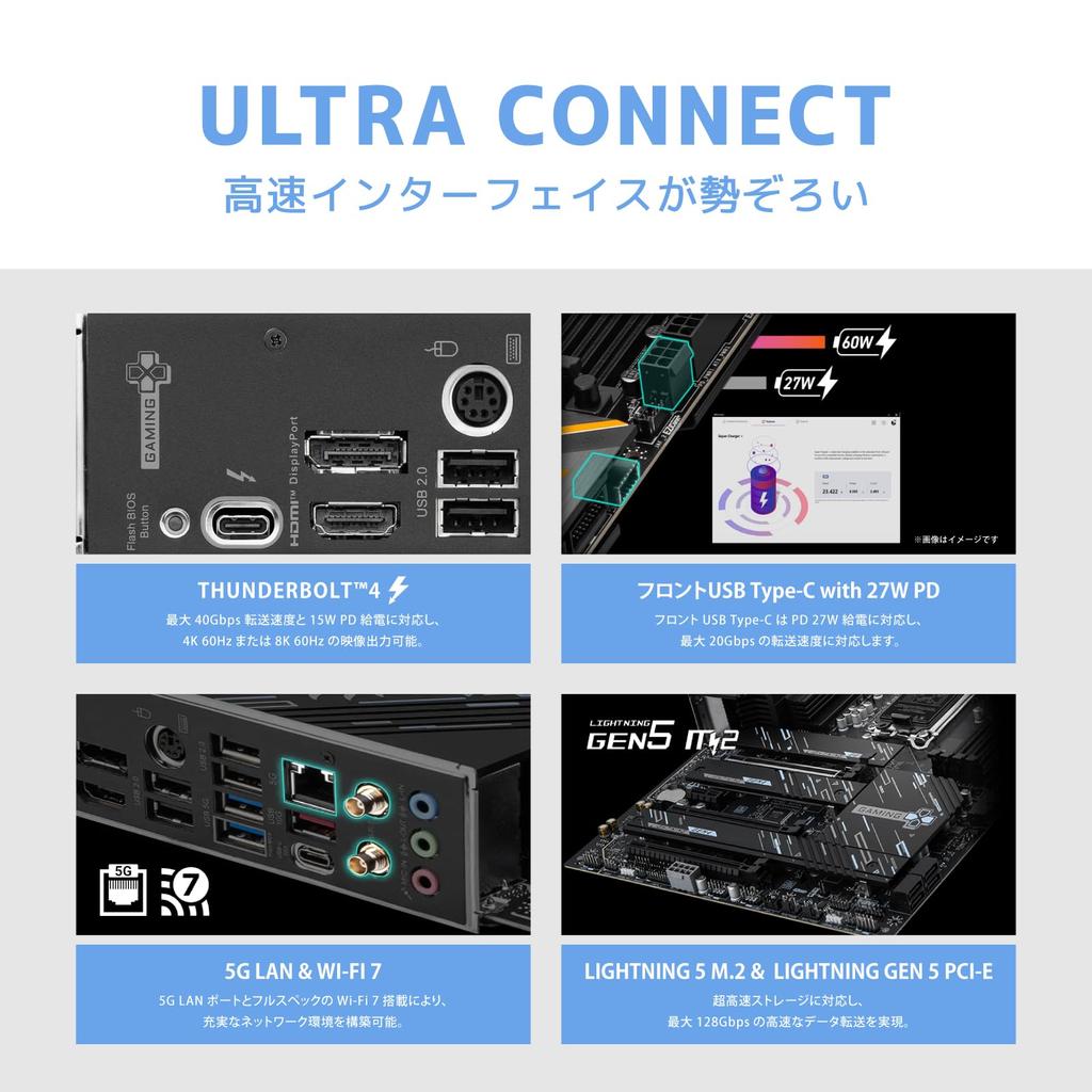 MSI Z890 GAMING PLUS WIFI Z890 Chipsatz ATX Motherboard MB6588