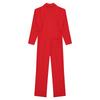 Utility Coverall for Men S-3XL: Easy Wear Front Zipper Jumpsuit, Long Sleeve with Classic Turn-Down Collar, Minimalist Design