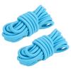 2pcs Elastic Ropes 98.4in Sun Proof Nylon Kayak Elastic Cords with Anti Slip Buckles for Paddle Surfboard Blue