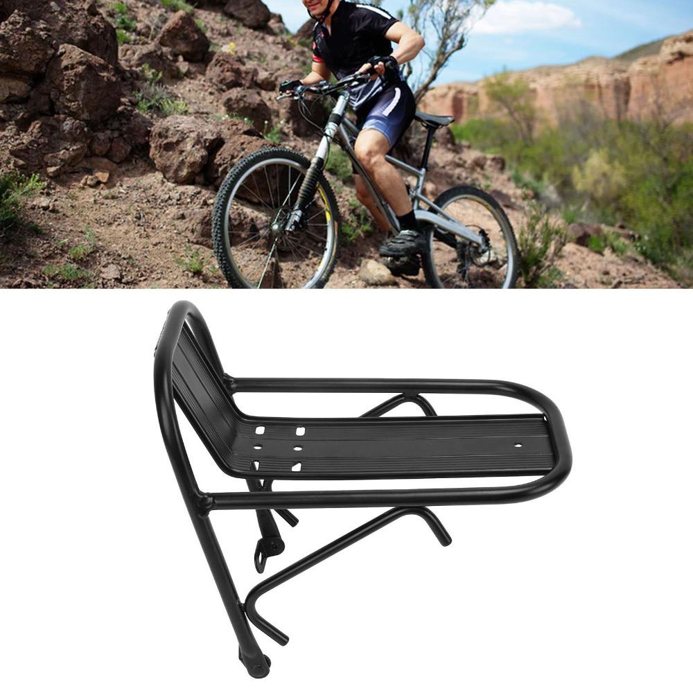 Portapacchi Anteriore in Lega di Alluminio per Bicicletta Attacco Forcella Anteriore Portapacchi per Bici da Montagna e Strada