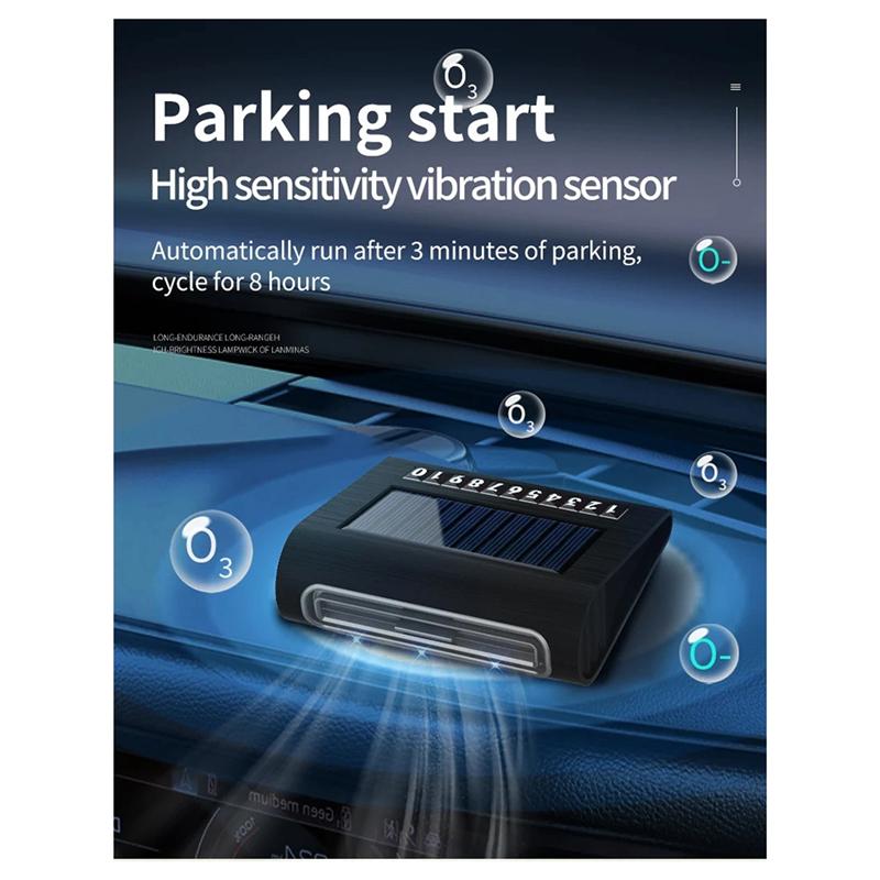 Ozone Negative Air Purifier For Car Solar Power Cleaner Car Accessories With Odor Elimination Number Plate