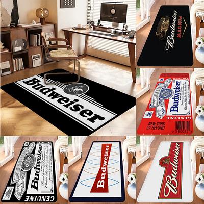 Tapis Roi de la Bière B-Budweiser Salon Canapé Chambre Balcon Paillasson Chambre d'Enfant Décoration de Maison Tapis Grande Surface Antidérapant