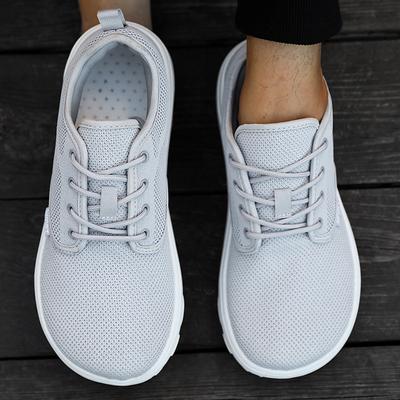 Breite Zehenpartie Herren Plateau-Schuh Atmungsaktives Strickgewebe Bequem Barfuß Lässig Vielseitig Weiche Sohle Breite Schuhe Lauf-Sneaker