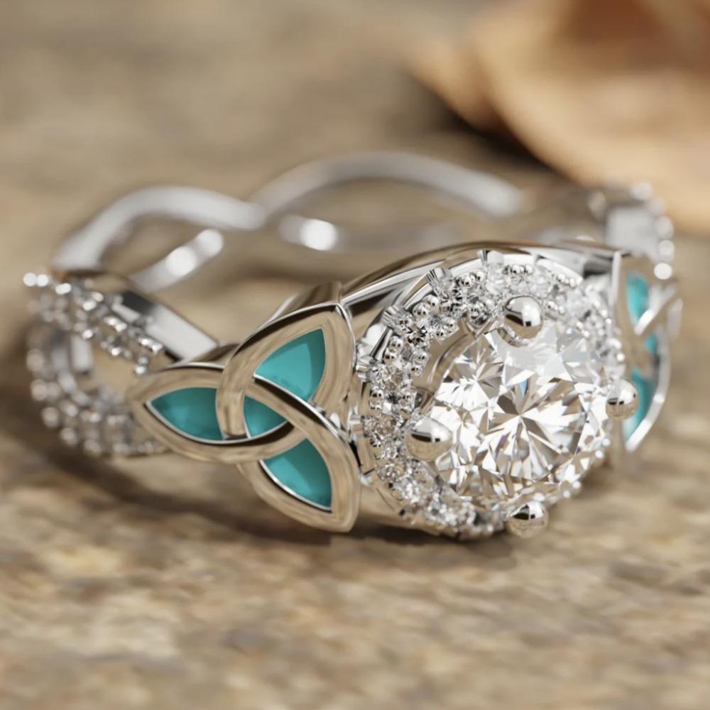 Luxury European and American New Ring Women's Ring Retro Exaggerated Simple Personality Women's Drip Ring Factory