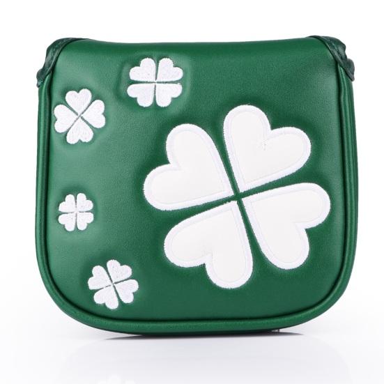 Kryt hlavy golfové hole s magnetickým zavíráním Jetel odolný proti poškrábání Vyšívaný kryt chrániče golfového hole Ochranné vybavení