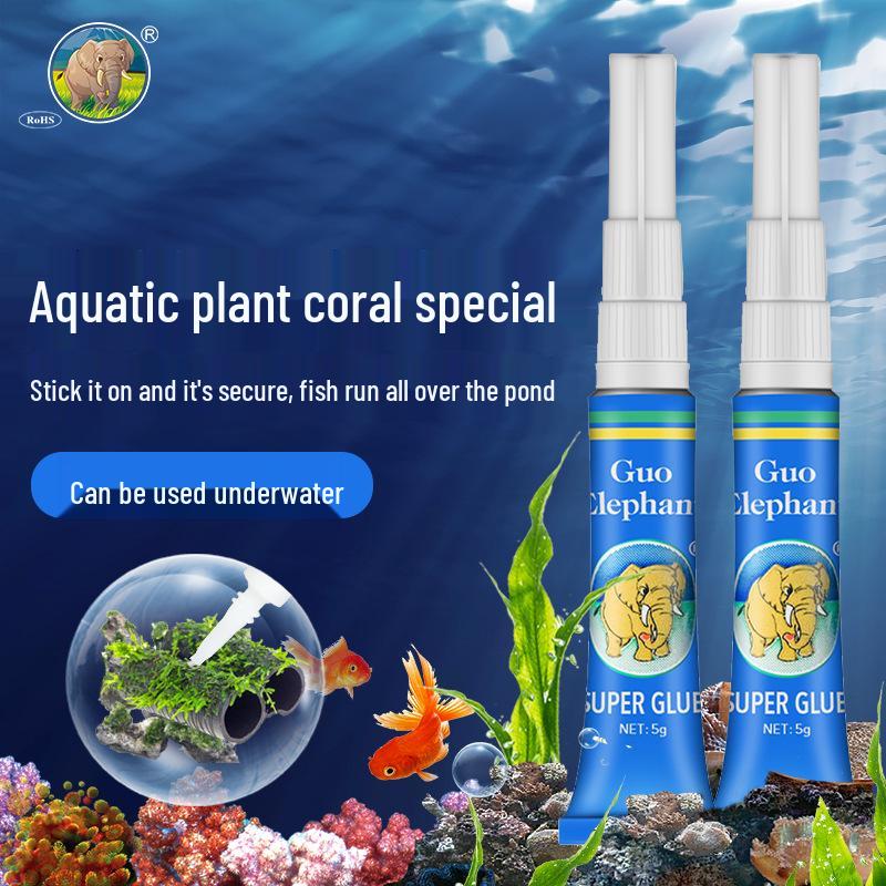 Quick-Dry Glue for Aquarium Moss, Coral, Driftwood & Resin Crafts