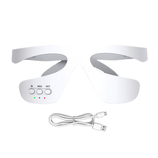 Red Light Therapy Glasses Under-Eye Massager Portable Eye Care Device LED Eye Perfector for Wrinkle Removal Skin Firming