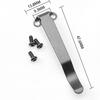 Stainless Steel Back Clip for DIY Folding Pocket Knife Tool DIY Accessories Back Clip Custom Folding Knife Back Clip Holder