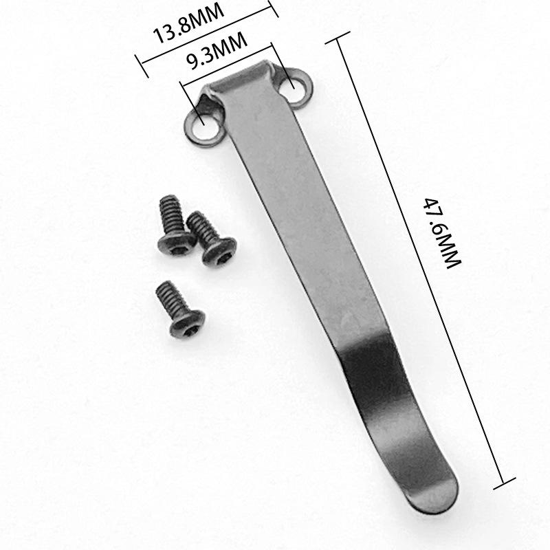 Stainless Steel Back Clip for DIY Folding Pocket Knife Tool DIY Accessories Back Clip Custom Folding Knife Back Clip Holder