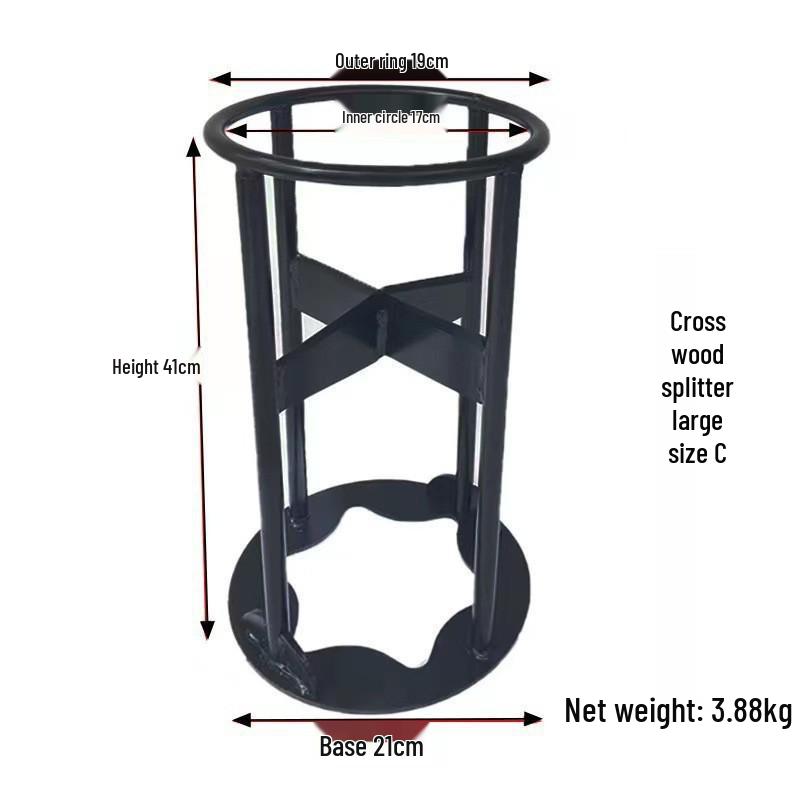 Wandmontierter manueller Holzspalter: Outdoor Camping Brennholz Spaltwerkzeug