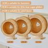 Wood Hamster Small Villa Wheel Silent Exercise Running House Hamsters Wheel with Bracket Roller Train Hamster Toys Pet Products