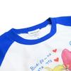 Ado Mizumori Raglan Sleeve Size M Three-Quarter T-Shirt, Futari, Blue,