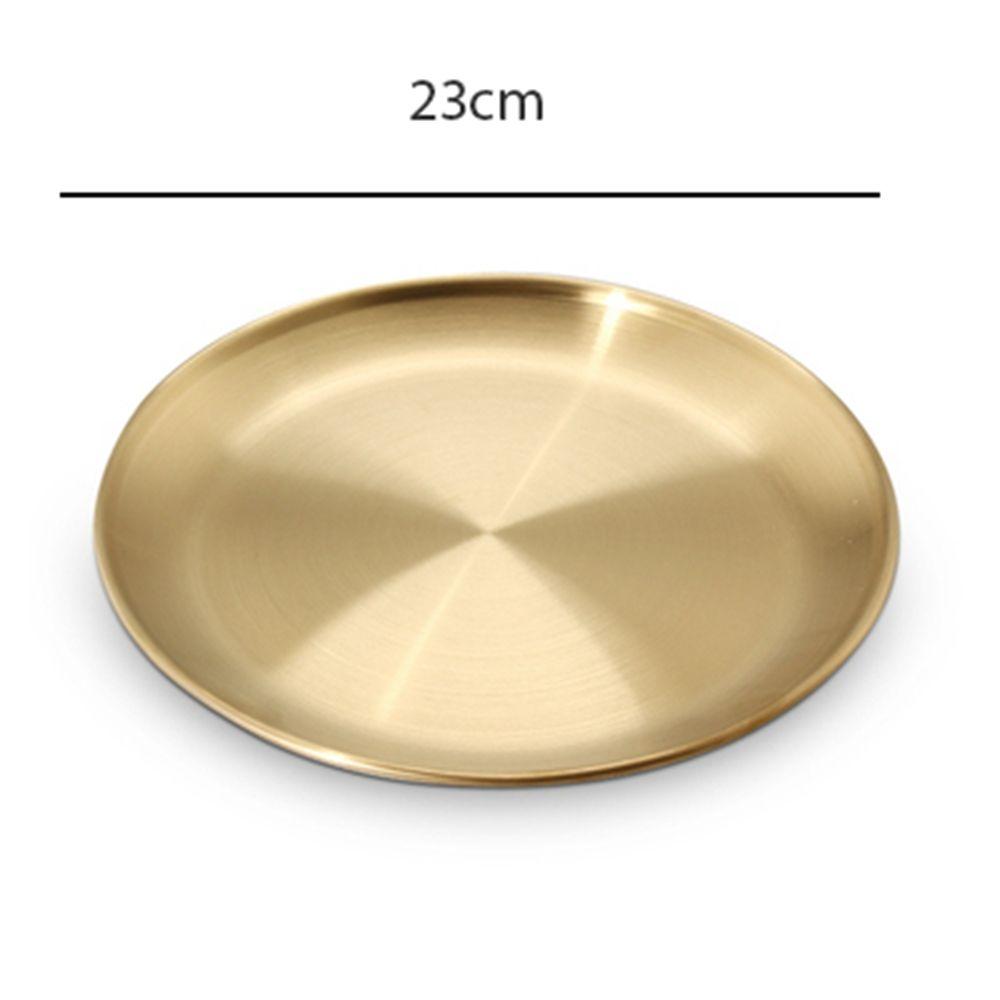 European Style Kitchen Round Western Steak Dining Plate Cake Tray Kitchen Tableware Serving Dish