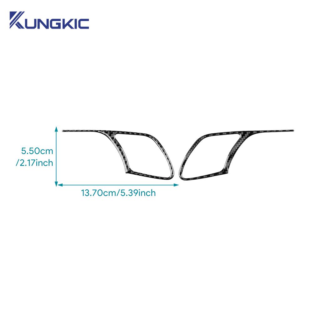 Real Soft Carbon Fiber Sticker For Opel Corsa 2007 2008 2009 2010 2011 2012 2013 2014 LHD RHD Car Door Handle Audio Frame Trim