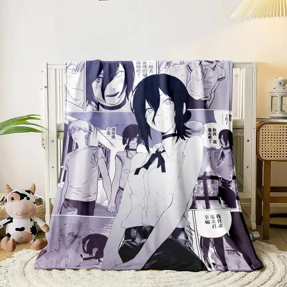 Chainsaw Man HD Print Blanket.Exquisite,Comfortable,soft,Nap,travel,work,living Room,bedroom,Chair,sofa,Picnics,Blankets,Gift