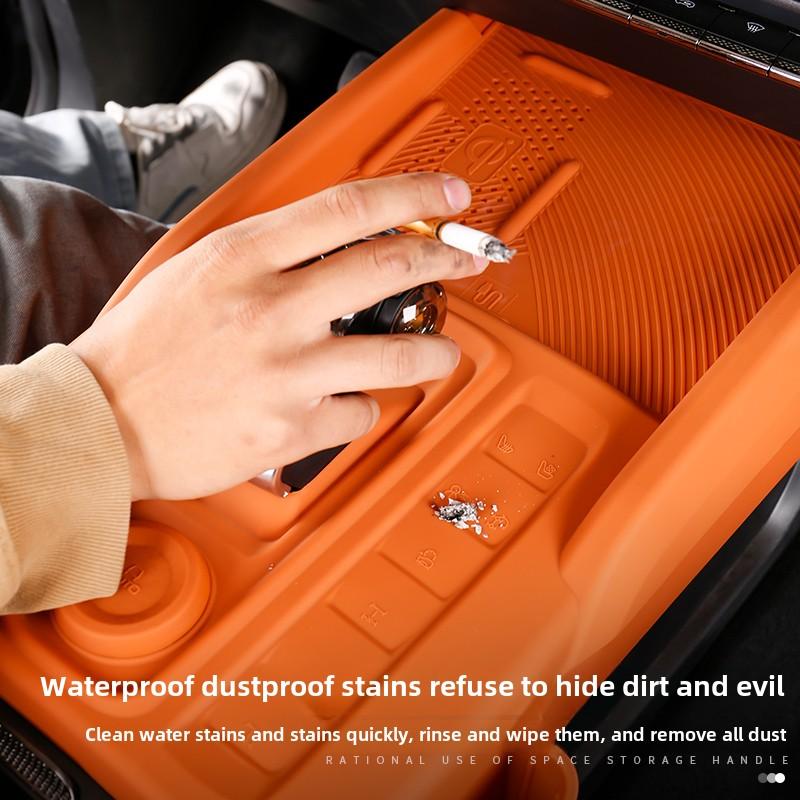 Voor Great Wall Haval H9 2025 2025 Draadloos Oplaadkussen van Siliconen voor Middenconsole met Opbergtas Stuurpookpaneel Stofhoes