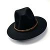Jazz Hat Season Belt Top Hat Woolen Hat Felt Hat Versatile Trend