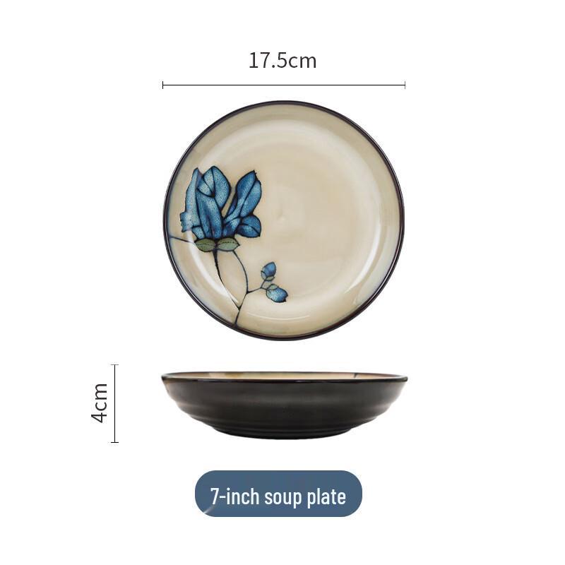 Linpan Hand-Painted Ceramic Plate