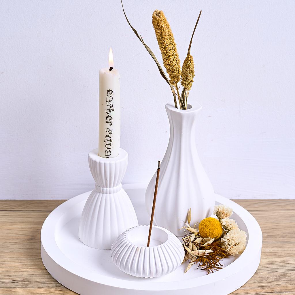 Simple Vase Silicone Mold DIY Nordic Modern Flowerpot Casting Molds Plaster Resin Craft Planter Making Home Decor Ornament