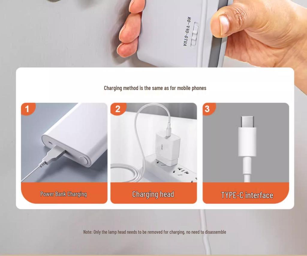 Wireless Rechargeable Magnetic Bedside Lamp with Remote Control and Sensor