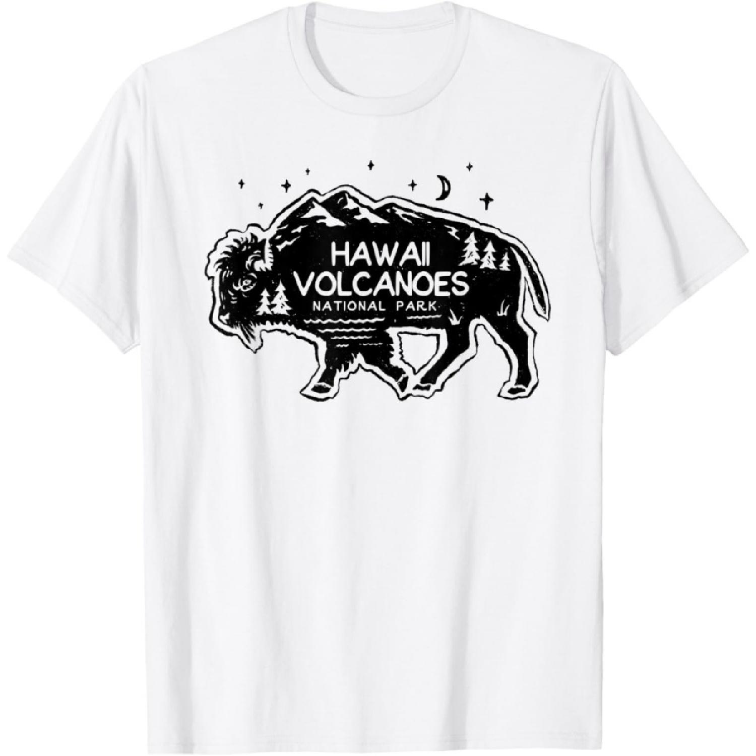

Hawaii Volcanoes National Park Buffalo Cutout T-Shirt XXXXXL білий