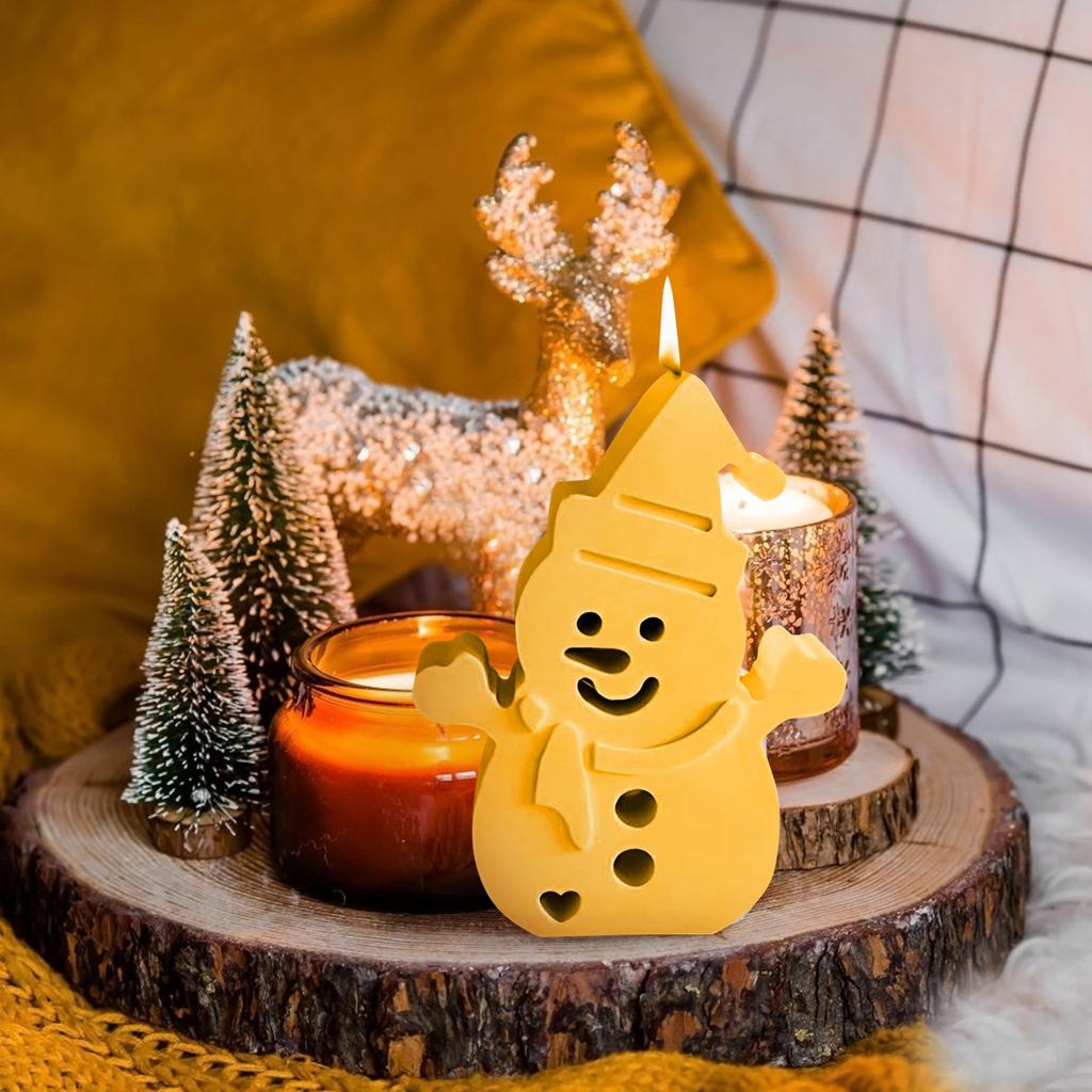 Snowman Aromatherapy Car Silicone Mold Christmas Snowman Shaped Dropping Pendant Mold