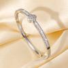 2026 Micro-inlaid 18K Gold Gypsy Cross Bracelet Light Luxury Fashion X Diamond Bracelet Hand Jewelry