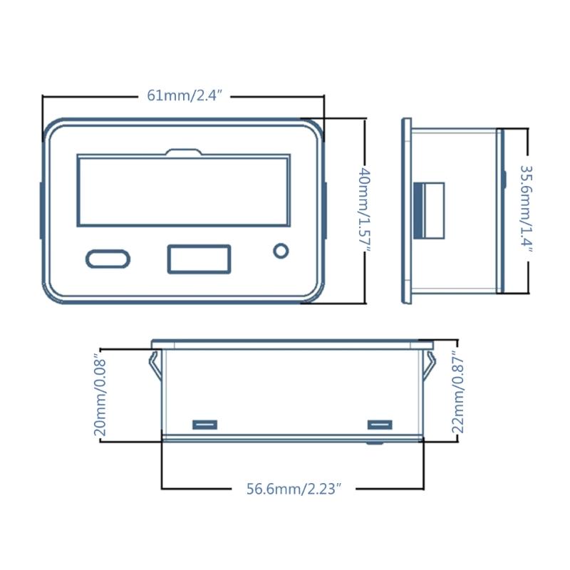 Verbessertes Batteriekapazitäts-Spannungsmessgerät mit Alarm 12V 24V Säurebatterie Lithiumbatterie Messgerät für die meisten Autos-