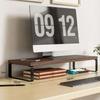 Wooden Monitor Lifting Rack Base Support Cushion Rack Computer Heightening Bracket Office Multifuncte Desktop Storage Rack
