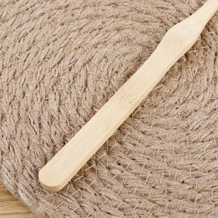 BPA-Free Personalized 100% Biodegradable Eco Friendly Cheap Flat Medium Bamboo Toothbrush Cepillo Dental Bambo Set
