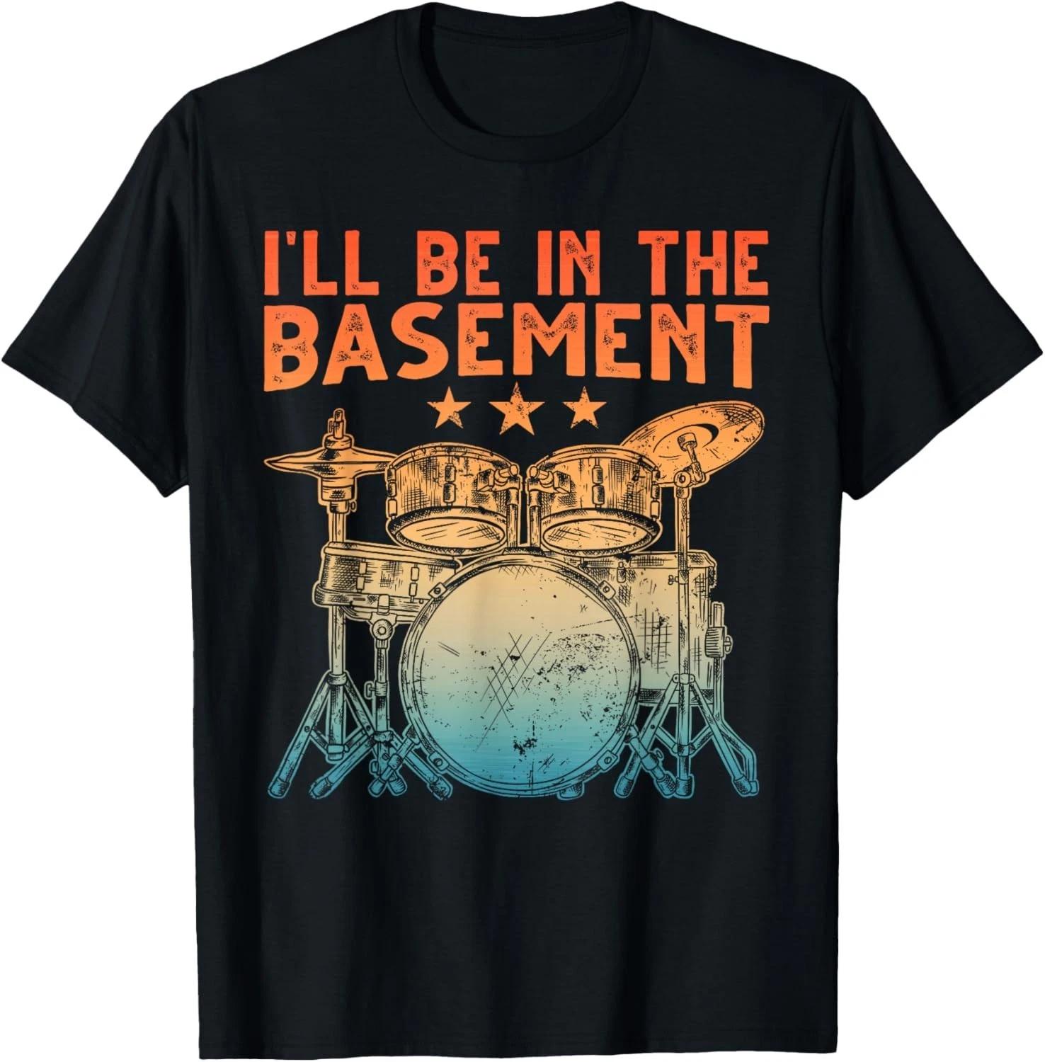 Funny Drumming Art for Men Women Drumline Drum Set Drummer Gift Unisex T-Shirt 3XL