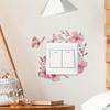 1pc Flower Butterfly Wall Switch Plate Cover Cherry Blossom White Switches Outlets Air Conditioner Controls Light Switch Cover