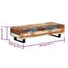 Coffee Table 120x50x30 Cm Solid Reclaimed Wood and Steel