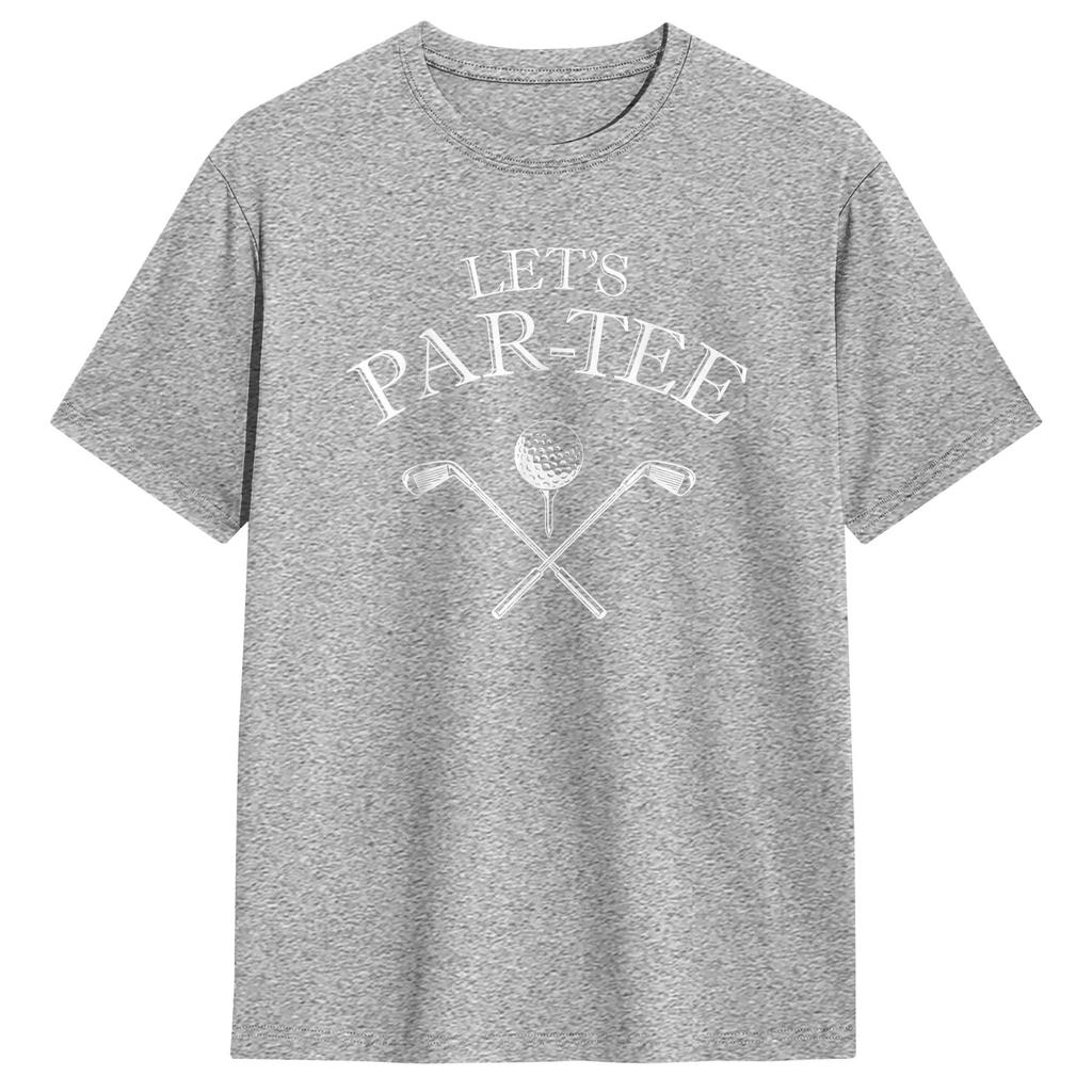 Unisex LetS Par Tee TShirts  100 Cotton Clothes Summer Y2K Basic ShortSleeved T Shirt ONeck Harajuku Loose Tee Shirt