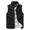 Große Größe Herren Winter Gepolsterte und Verdickte Weste Herren Herbst und Winter Warme Outdoor Lammwolle Weste Jacke Stehkragen Ärmellose Weste