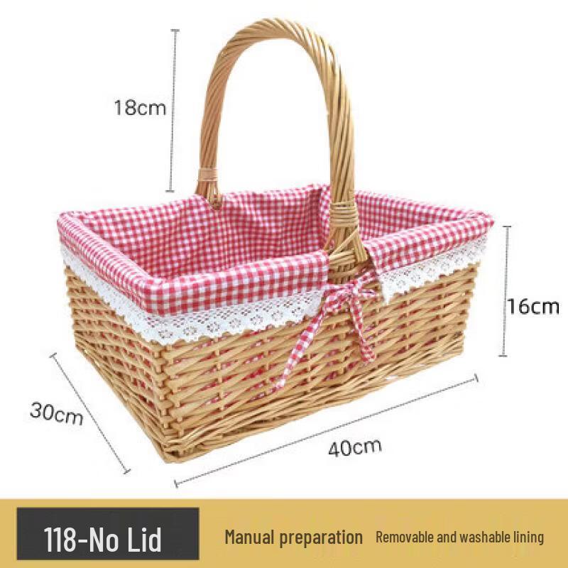 Willow Woven Picnic Basket