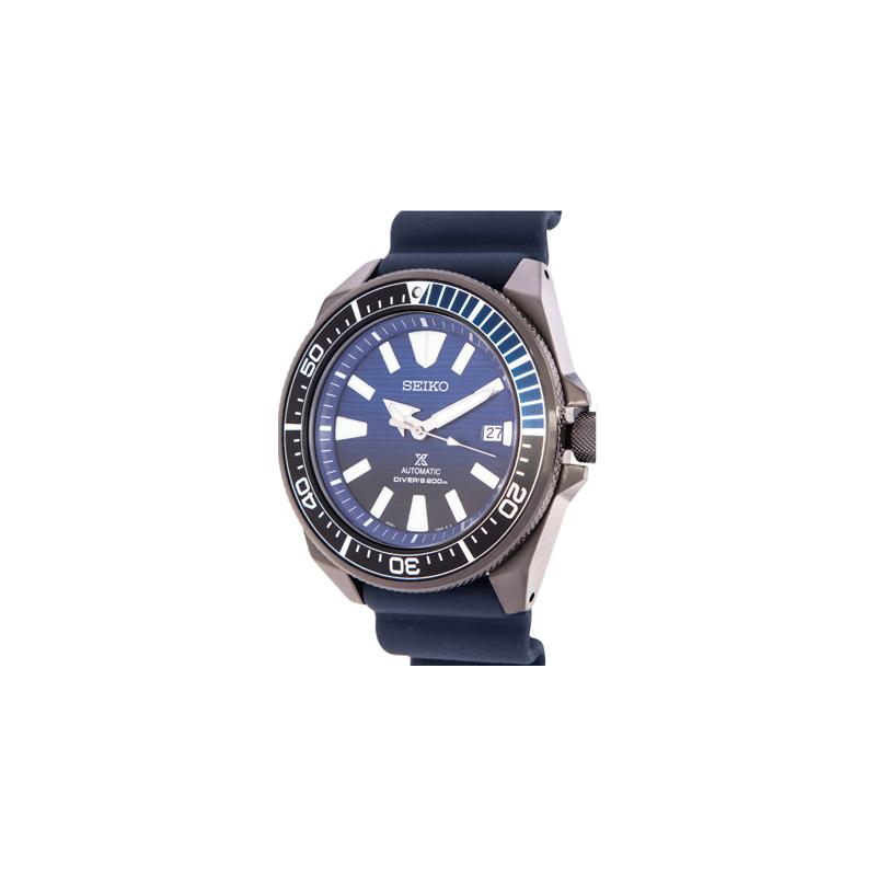 SEIKO Prospex Series Hard Lex Crystal Automatic Silicone Strap Men s Watch Blue Dial SRPD09K1 синий
