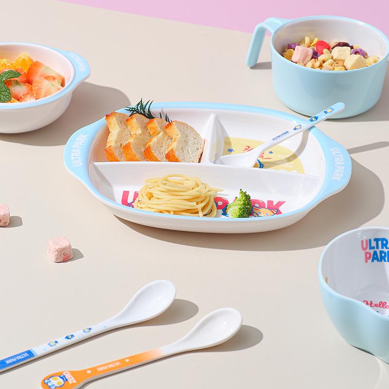 Ultraman Kids' Melamine Bowl Set: Cute, Drop-Proof, Scald-Proof, Perfect for Baby and Toddler Meals