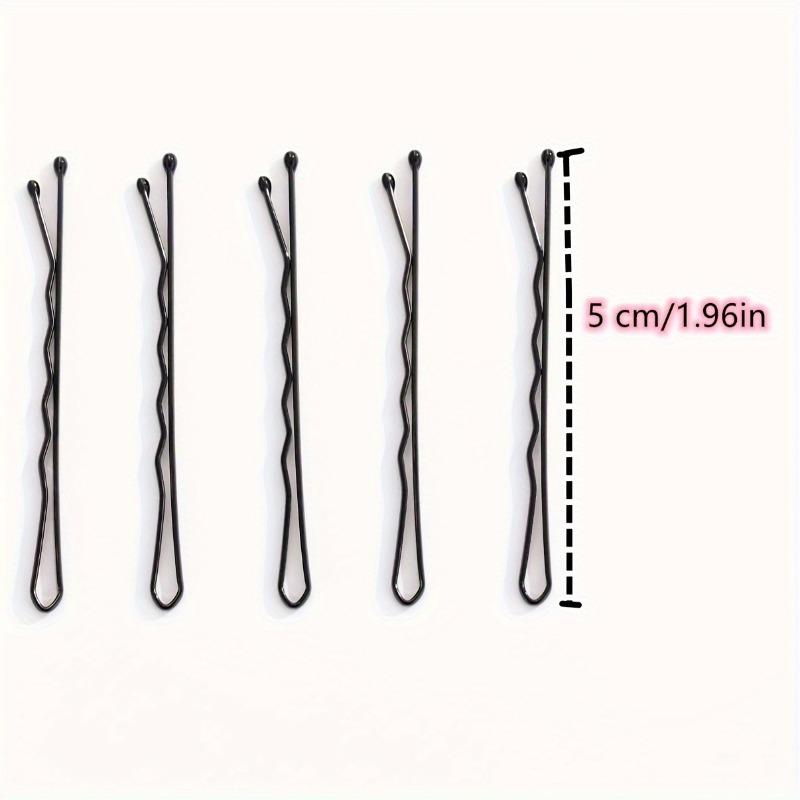 10/20 piezas Pinzas de pelo invisibles de onda, Pinzas de metal duraderas para el pelo para mujer, Pasadores simples de color sólido con caja de almacenamiento.Pinza de pelo